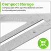 Hardys 7" Aluminium Combination Square - Straight Edge Tri Speed