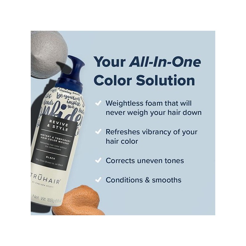 TRUHAIR Revive & Style Color Mousse - Color: Dark Brown