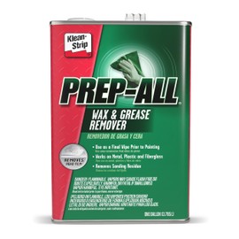 KLEAN-STRIP Prep-All Wax and Grease Remover, Multi-Surface Paint Prep Cleaner, Effective for Auto Body, Garage, 1 Gallon