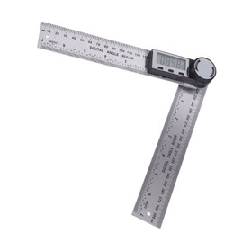 10‑390mm Stainless Steel Electronic Protractor Digital Goniometer Angle Finder Miter Gauge Ruler