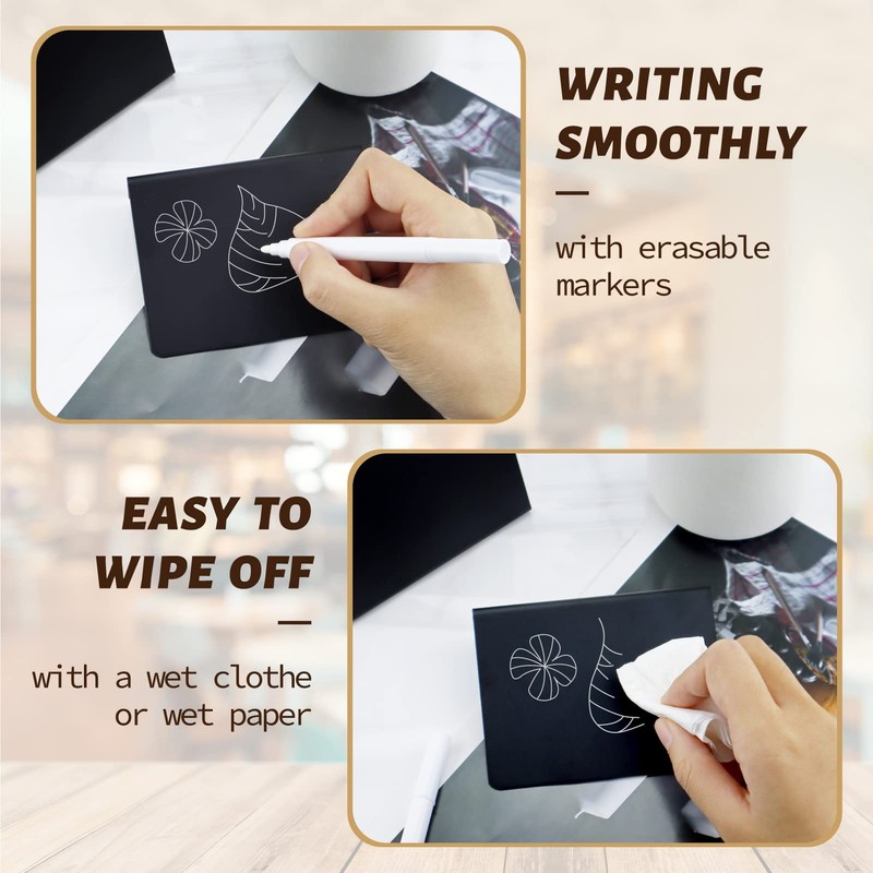 YETOOME 20 Pack Mini Chalkboard Signs for Tabletop Chalkboard Labels,