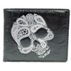 Abstract Skull Gents Leatherette Wallet