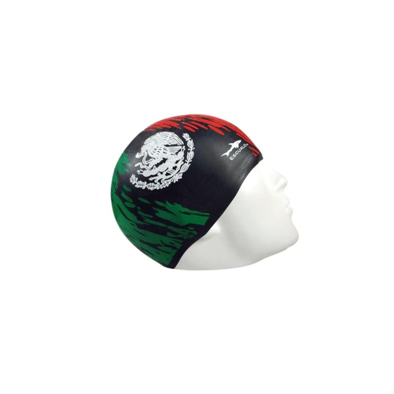 escualo Gorra para Natacion Unisex Adulto Modelo Bandera (Silicon) Impermeable,