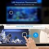 Brifit Aquarium Thermometer, Mini Digital Aquarium Thermometer, LED Display, Touch