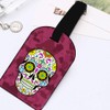 Nicokee Sugar Skull Suitcase Bag ID Luggage Tag Set Bag