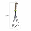 AMES 1985350 Hand Rake with Ergo Gel Grip, 11-Inch, Brown