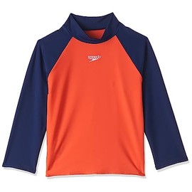 Speedo Kid's Essential Rash Top, Harmony Blue/Coral, 2 Years