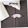 IWOWHERO Faux Silk Eye Mask Set Adjustable Strap Blackout Blindfold