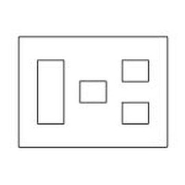 Panasonic (Panasonic) Wide 21 Outlet P6 Revolving for (3 + 1 + 2 wtf8076 W