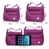 KEEPOP Bolso bandolera para mujer, multibolsillo, impermeable, ligero, de nailon,