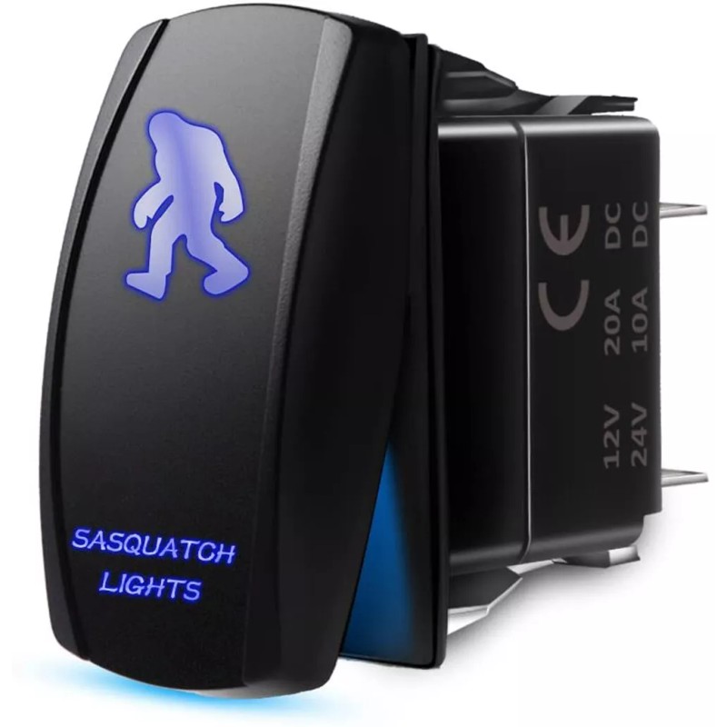 MEYOUNG Sasquatch Light 12V 20A 5Pin Laser Rocker Switch LED