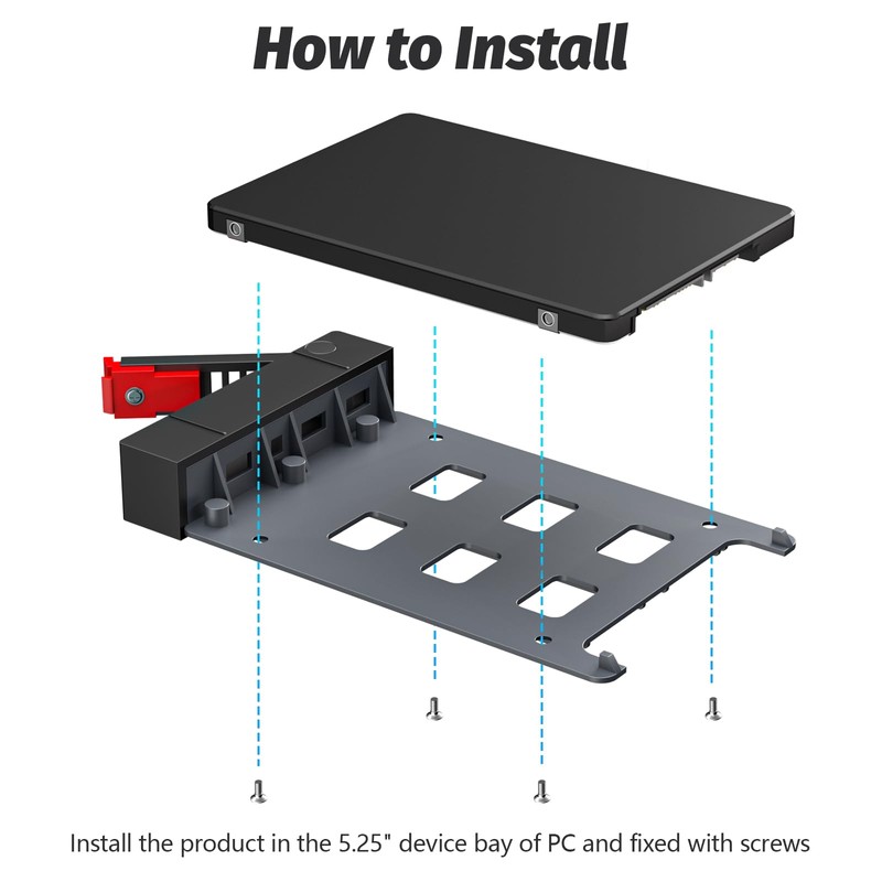 4 Bay SATA HDD & SSD Hot Swap Cage, 4