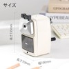 Deli Pencil Sharpener E0620S High-grade Manual Sharpener with 5-stage Lead