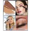 Beige Cream Waterproof Eyeshadow Stick, Long-Lasting Buildable Matte Eye shadow,
