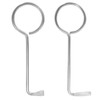 Set of 2 Professional Lock Pick Stainless Steel Deadlock Keys