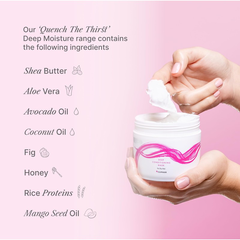 Cliphair Deep Conditioning Hair Mask for Hair Extensions and Dry