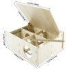 Amonk 10x8x4in Multi-Chamber with Play Tunnel Hamster House for Small