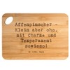 Mr. & Mrs. Panda Bamboo Chopping Board with Saying "Affenpinscher