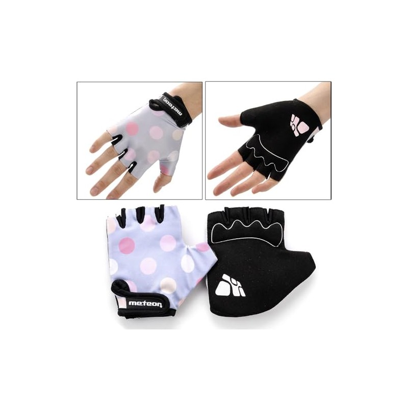 meteor DOTS 23372 Children's Cycling Gloves Quality Good Grip Cycling
