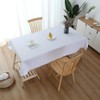 Sourcemall Tablecloth, White, Solid, 100% Cotton, Table Cover, Heat Resistant,