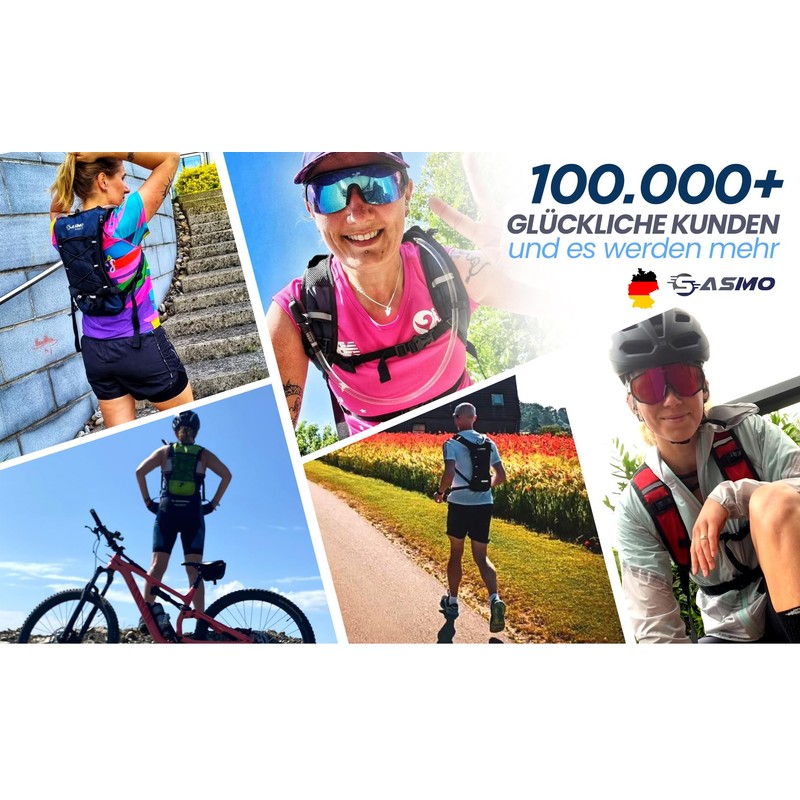 SASMO® Hydration Bladder 2 L with Insulated Drinking Tube and