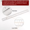 sourcing map Film Flexible Ruler 30cm 0.5mm Scale PET Plastic