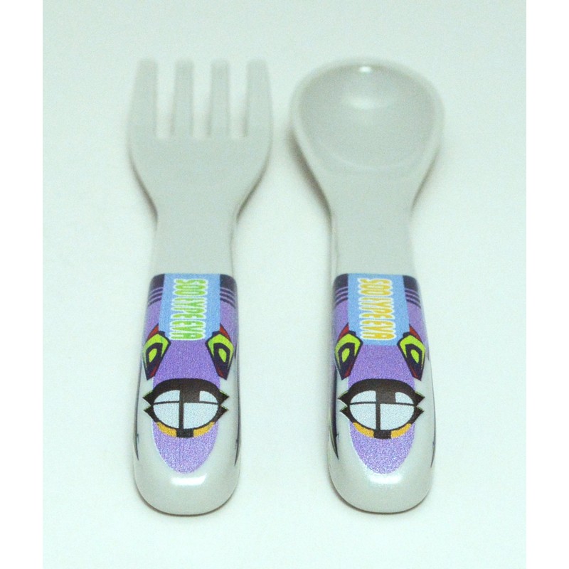 daiwato-i Kids Cutlery Purple 12.5 cm System Spoon & Fork Set