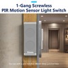 LIDER PIR Motion Sensor Light Switch, Occupancy/Vacancy Modes, Durable Metal