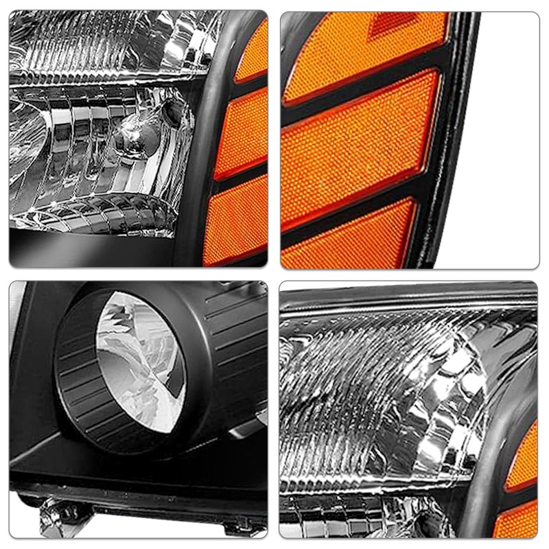SOCKIR Headlight Assembly Set Replacement for 2004-2015 Nissan Titan /