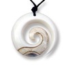 Island Piercings Handmade Amulet Pendant Spiral in Maori Koru Design