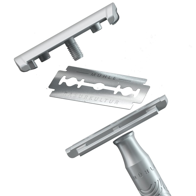 MÜHLE Companion Safety Razor - Unisex Safety Razor with Grey