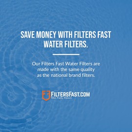 Filters Fast FFPF-ZERO Compatible Replacement for ZeroWater ZR-001 Water Filter Cartridges for All Pitchers and Dispensers, 7 x 3.75 x 3.75 Inch