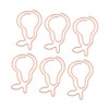 100Pcs Paper Clips Cute Bunny Shape Electroplating Process Lightweight Portable