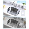 2 Pack Silicone Sink Protector for Kitchen Sink, Trellis Pattern