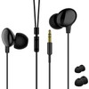 MangoKit In-Ear Headphones with Earplugs - Black