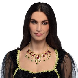 Boland 64566 Queen Necklace, 45 cm, Chain with Pendant, Fashion Jewellery, Accessories for Costumes, Carnival