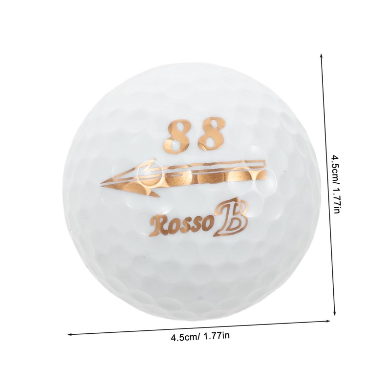 BESPORTBLE 6pcs Rubber Golf Practice Balls Realistic Feel for Training