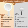 MIYADIVA Magnifying Mirror with Light, Double Sided 30X/1X Lighted Travel
