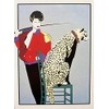 Patrick Nagel"Untitled #54 NEW CUSTOM FRAMED Art Deco Print 16"