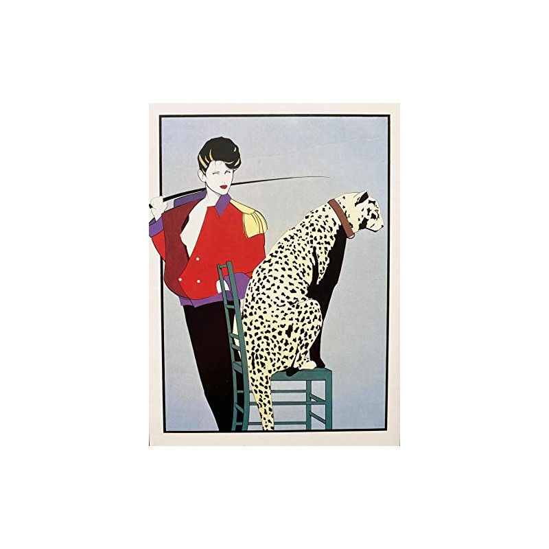 Patrick Nagel"Untitled #54 NEW CUSTOM FRAMED Art Deco Print 16"