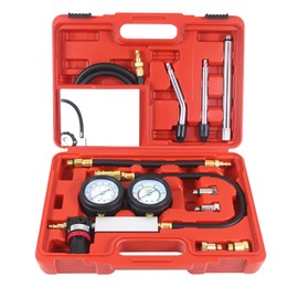 Multi-Function Cylinder Leak Down Tester Automotive Kit,Gasoline Engine Compression Tester,Dual Gauge Leakdown Detector Tool Set for Pressure Check & Leakage Rate Test on Cars,Motorcycles,Trucks...
