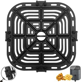 Air Fryer Replacement Grill Pan Fit for COSORI Air Fryer 5 QT, Air Fryer Rack Replacement Parts Accessories Grill Plate Crisper Plate Tray, Non-Stick, Dishwasher Safe