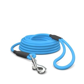 5 m Recall Lead for Dogs, Waterproof Round Lead with Hand Loop, Robust Freewheel Training Lead Cyan Blue, up to 35 kg