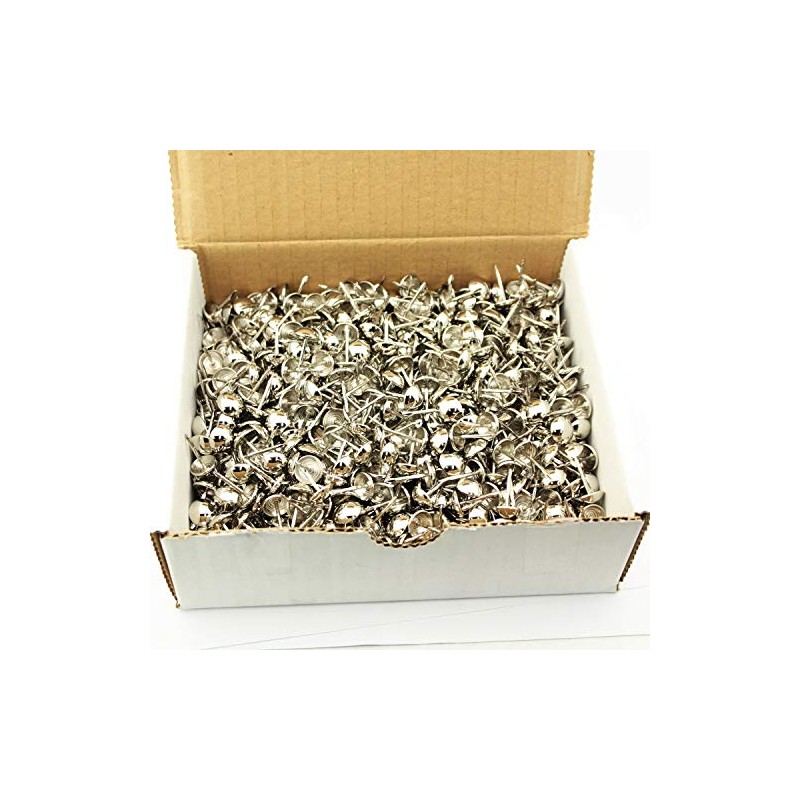 C.S. Osborne 1000 Pcs 7/16" Nickel Plated Nails #682N Decorative