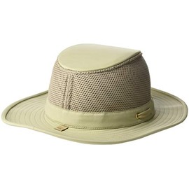 Tilley Mens Womens LTM8 Water Repellant Sun Protection Guaranteed for Life Airflo Mesh Hat Khaki
