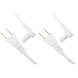 Vebner 2-Pack - Extra Short Power Cords Compatible with Sonos Era 100 and Era 300 Speakers (White - 19.5 Inches)
