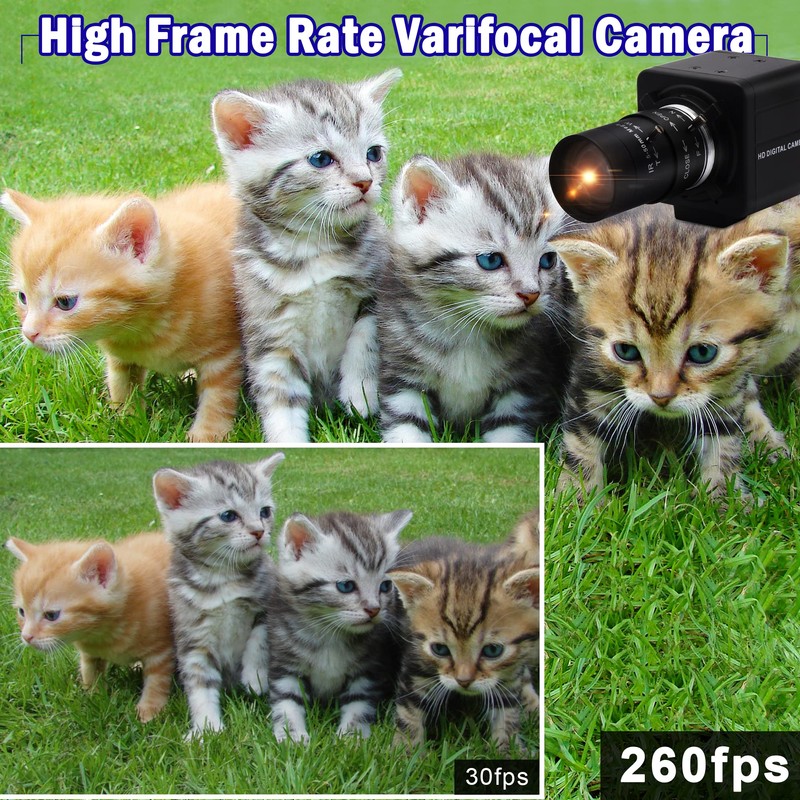 ELP USB Camera 1080P High Speed 260fps 5-50mm 10X Optical