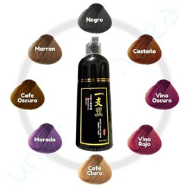 Shampoo Tinte Instantaneo Para Cabello Cubre Canas Natural Jengibre 500Ml - Champú Instant Hair Color Para Teñir El Cabello 3 En 1 Coloración Al Insta