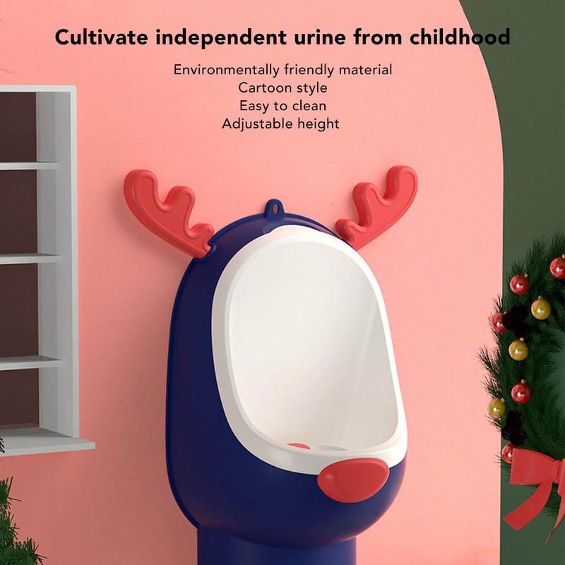 Cartoon Potty Training Urinal Adjustable Wall Mounted Standing Potty Practice