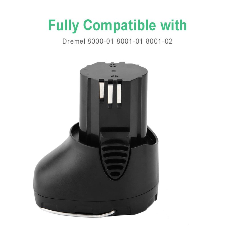 Shentec 2-Pack 10.8V 3000mAh Battery Compatible with Dremel 855-02 855-01,